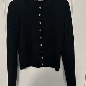 Diane Von Furstenberg Black Button-Down  cardigan 100% wool